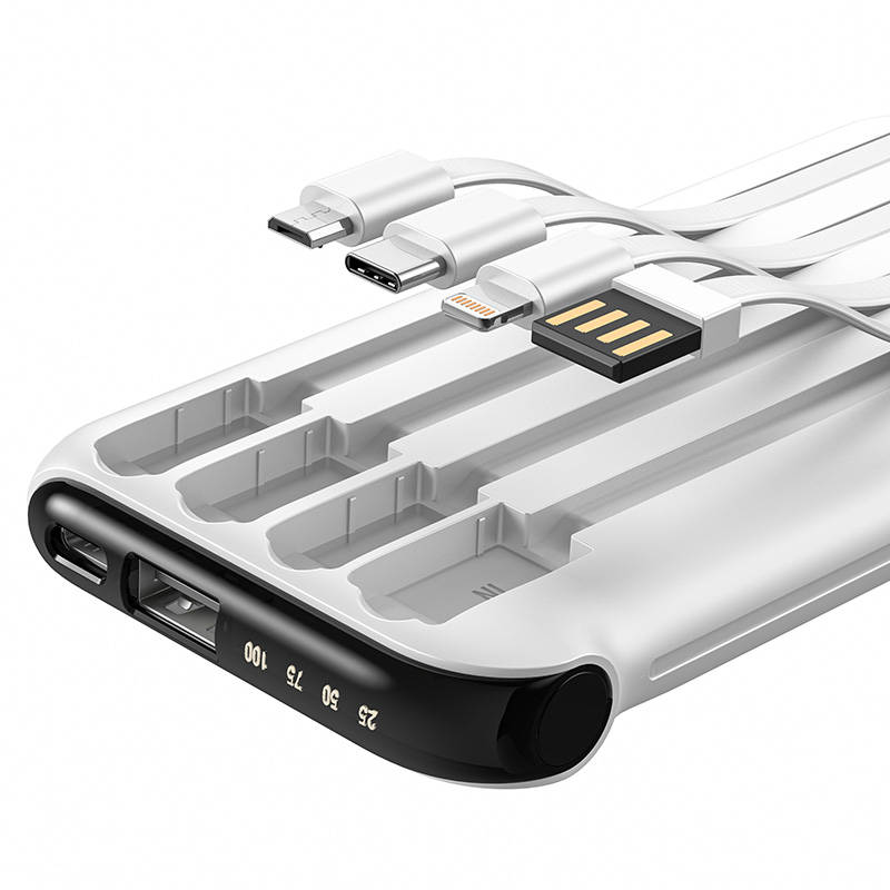 Powerbank z kablem 4w1 Vipfan F10