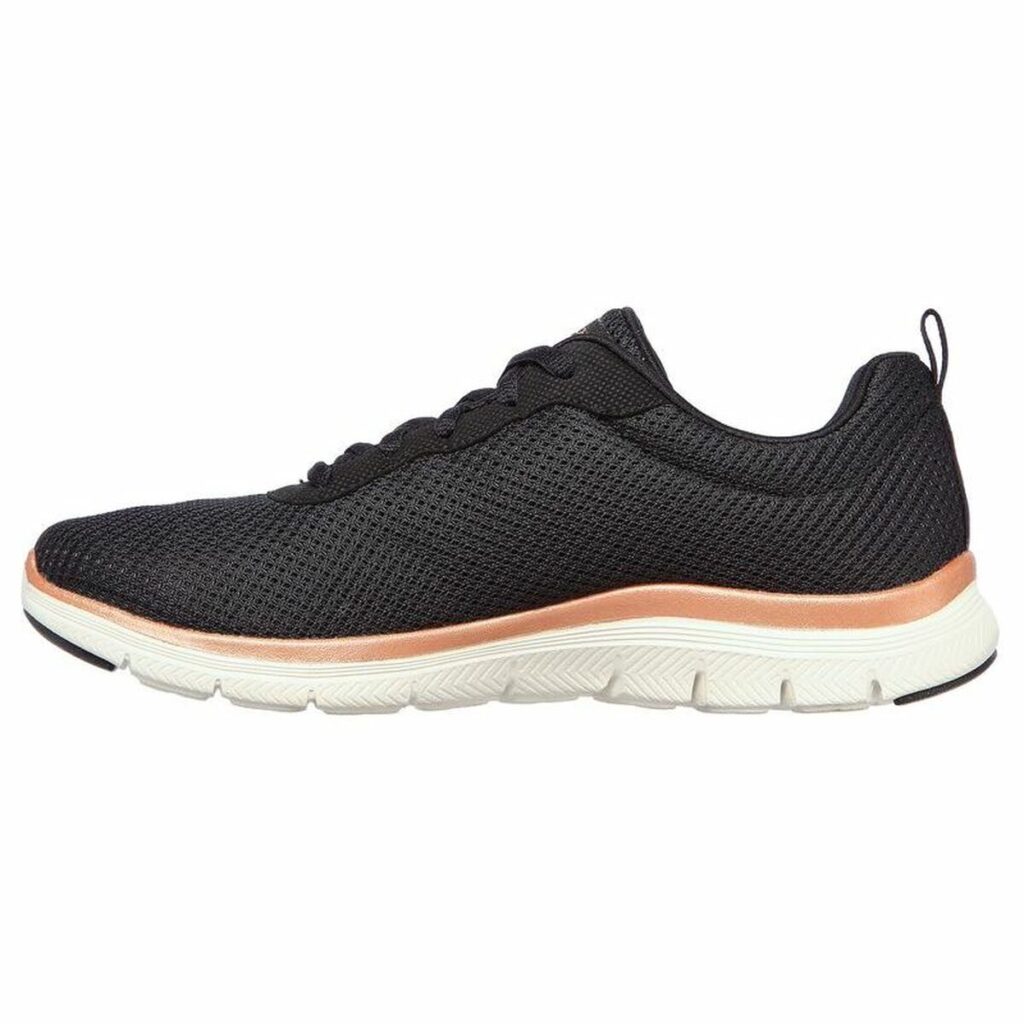 Γυναικεία Αθλητικά Παπούτσια Skechers Mesh Lace-Up Μαύρο