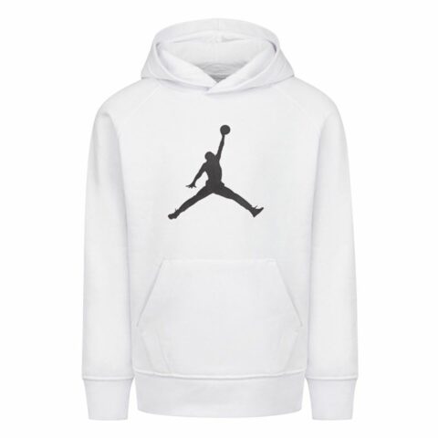 Παιδικό Φούτερ με Κουκούλα Nike Jordan Jumpman Logo Λευκό