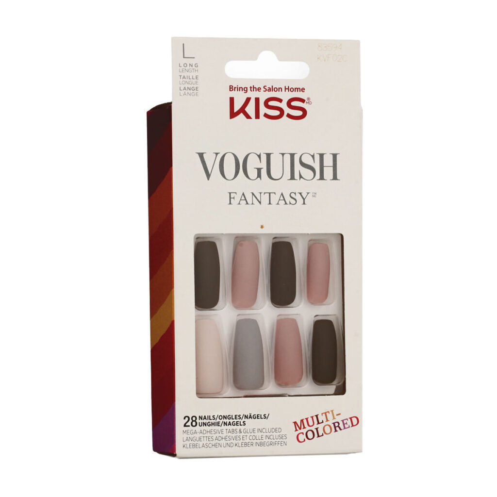 Τεχνητά νύχια Kiss Voguish Fantasy Πολύχρωμο (28 Μονάδες)