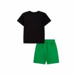 Αθλητικό Σετ για Παιδιά Jordan Jumpman Ft Short Μαύρο Πράσινο 2 Τεμάχια