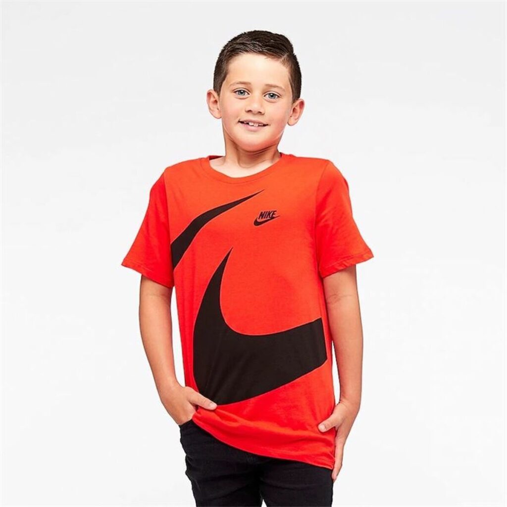 Παιδικό Μπλούζα με Κοντό Μανίκι Nike Πορτοκαλί