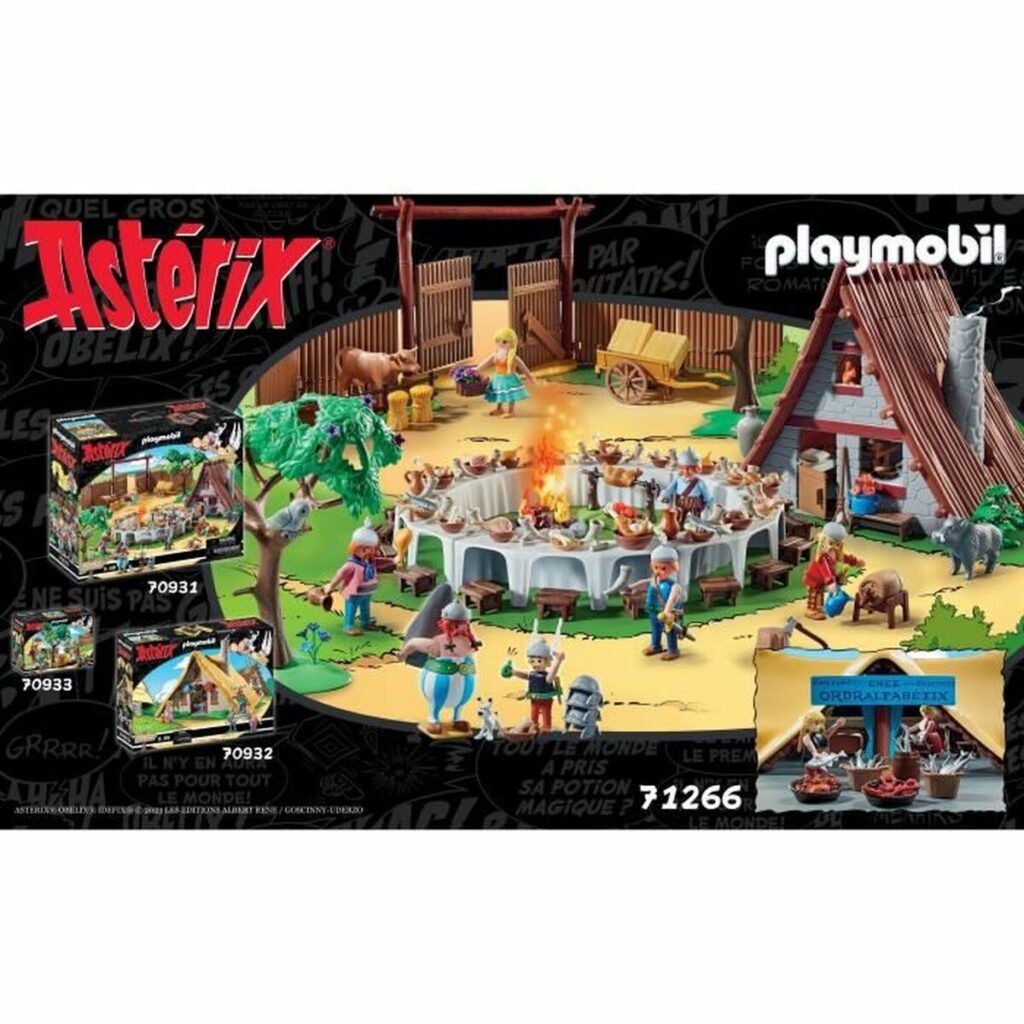 Playset Playmobil Astérix: Ordralfabetix Hut 71266 73 Τεμάχια