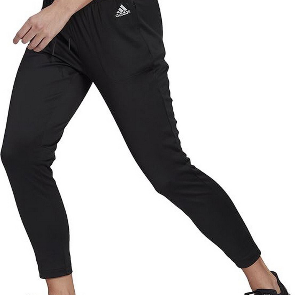 Μακρύ Αθλητικό Παντελόνι  Adidas Sportswear Versatile Γυναίκα Μαύρο