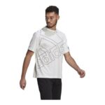 Ανδρική Μπλούζα με Κοντό Μανίκι Adidas Giant Logo Λευκό