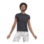 Γυναικεία Μπλούζα με Κοντό Μανίκι Reebok Workout Ready Activchill Μαύρο