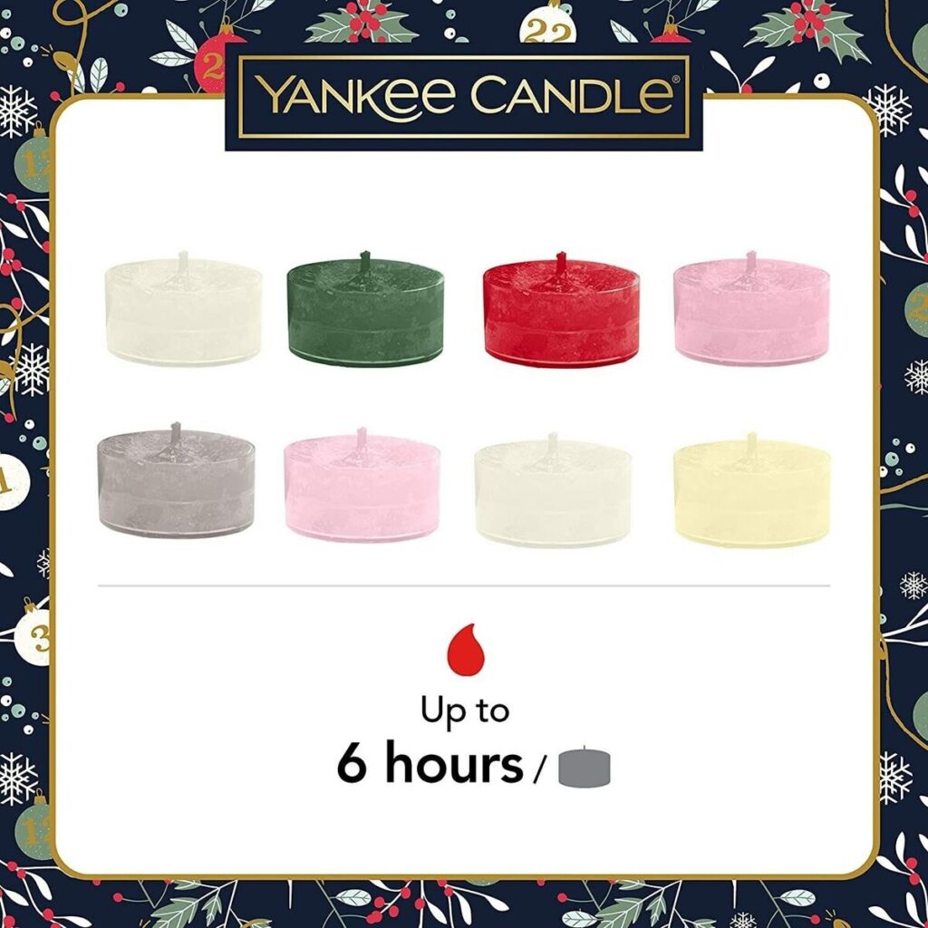 Σετ Αρωματικά κεριά Yankee Candle Countdown to Christmas Advent Calendar 24 Τεμάχια