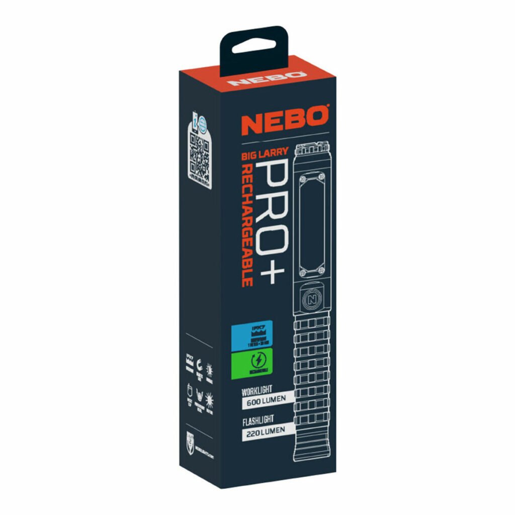 Επαναφορτιζόμενος φακός LED Nebo Big Larry Pro+ 600 lm