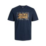 Ανδρική Μπλούζα με Κοντό Μανίκι Jack & Jones TEE SS CREW NECK FST 12232356  Ναυτικό Μπλε