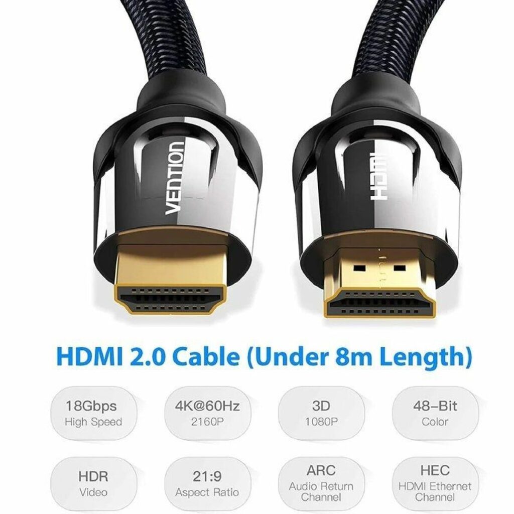 Καλώδιο HDMI Vention VAA-B05-B075 75 cm Μαύρο