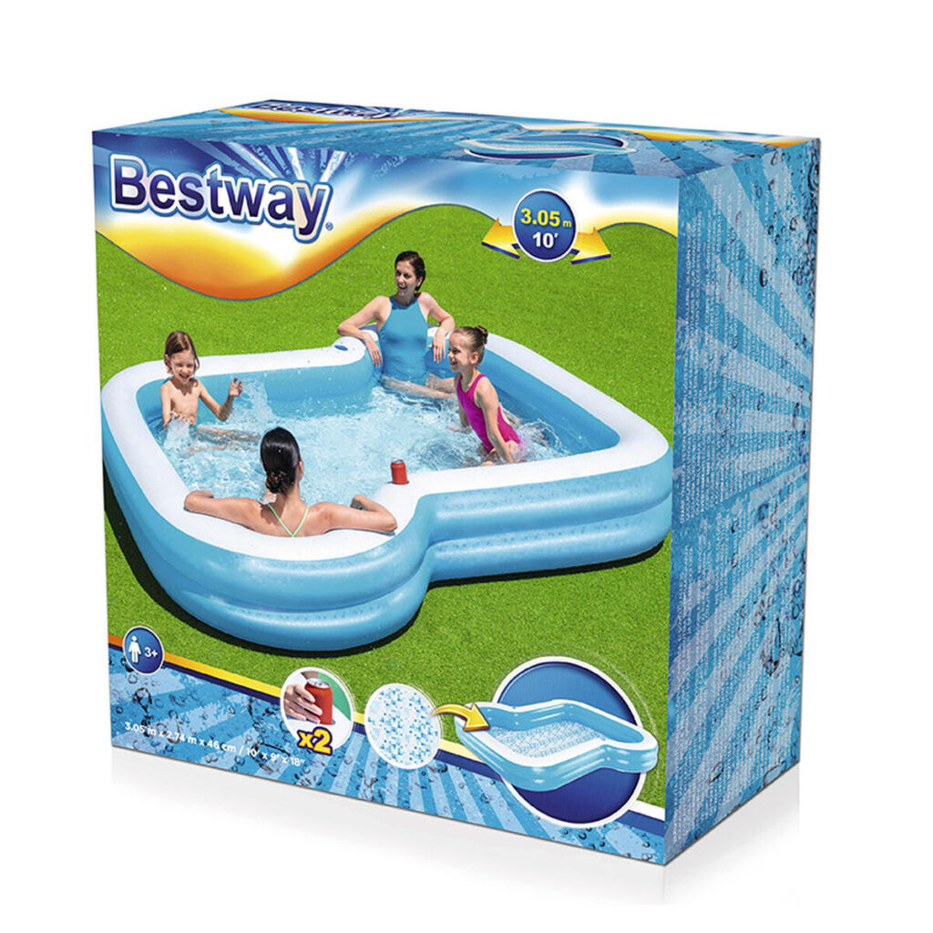 Παιδική πισίνα Bestway 305 x 274 x 46 cm Λευκό