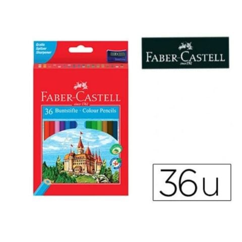 Χρωματιστά μολύβια Faber-Castell Castle Πολύχρωμο 36 Τεμάχια
