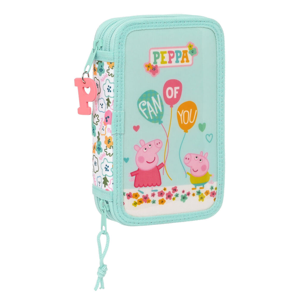Σακίδιο Πλάτης για τα Μολύβια Peppa Pig Cosy corner Μπλε (28 Τεμάχια)