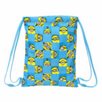 Σχολική Τσάντα με Σχοινιά Minions Minionstatic Μπλε (26 x 34 x 1 cm)
