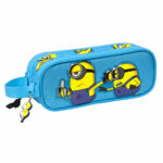 Διπλή Κασετίνα Minions Minionstatic Μπλε (21 x 8 x 6 cm)