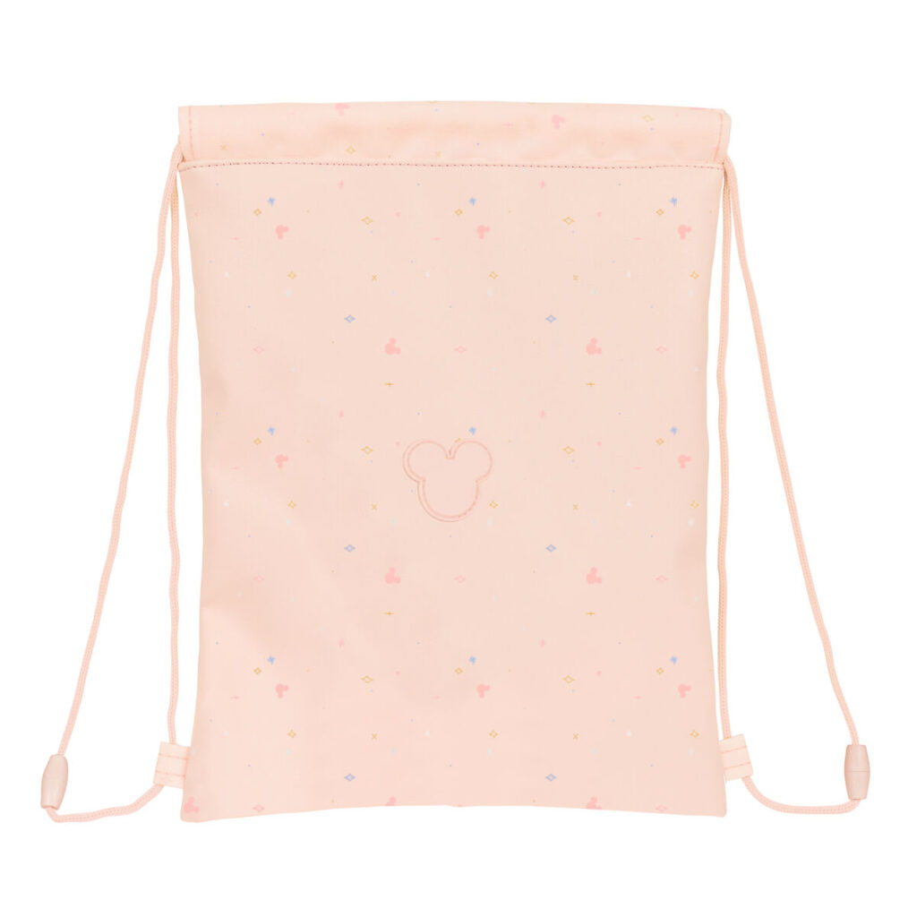Σχολική Τσάντα με Σχοινιά Minnie Mouse Ροζ (26 x 34 x 1 cm)