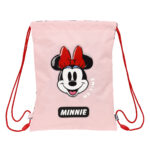 Σχολική Τσάντα με Σχοινιά Minnie Mouse Me time Ροζ (26 x 34 x 1 cm)