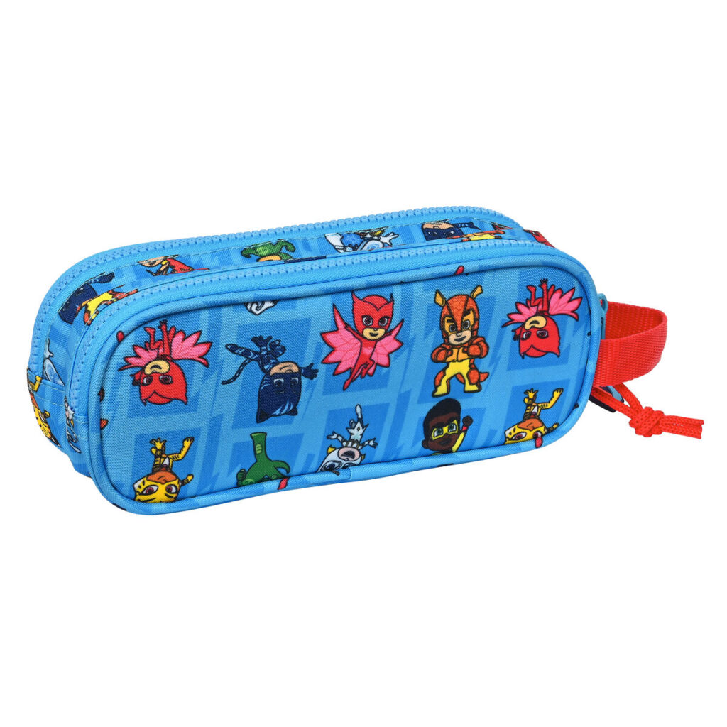 Διπλή Κασετίνα PJ Masks Μπλε 21 x 8 x 6 cm