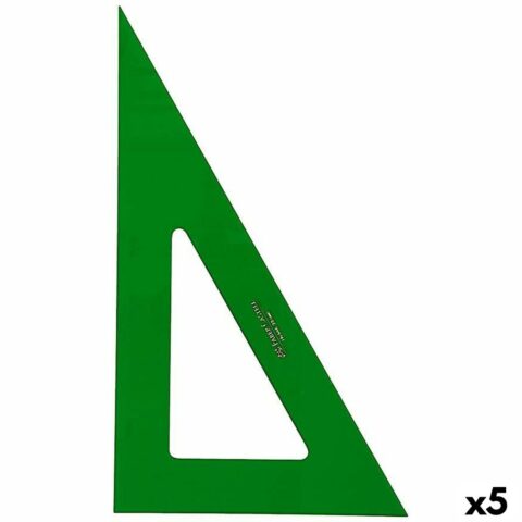 Γνώμονας Faber-Castell Πράσινο 25 cm (5 Μονάδες)