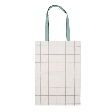 Τσάντα για ψώνια Vinthera Okapi Δίχρωμα 46 x 32 cm Με τετράγωνα