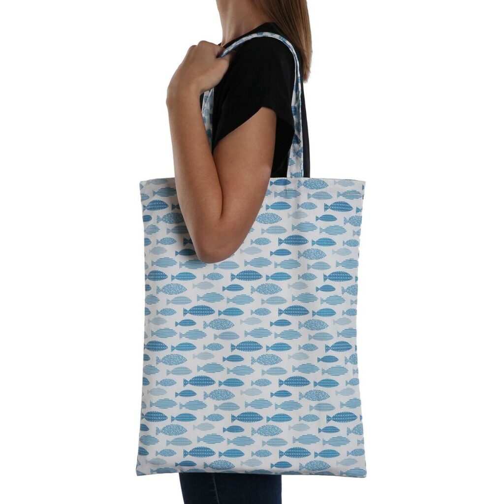Τσάντα για ψώνια Versa Ιχθύες πολυεστέρας 36 x 48 x 36 cm