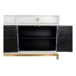 Σκευοθήκη DKD Home Decor Kamakura Λευκό Χρυσό Μέταλλο Λεύκες 150 x 50 x 80 cm (150 x 50 x 80 cm)