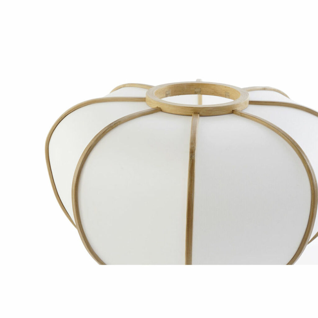 Επιτραπέζιο Φωτιστικό DKD Home Decor Λευκό Φυσικό Bamboo 50 W 220 V 34 x 34 x 33 cm