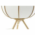 Επιτραπέζιο Φωτιστικό DKD Home Decor Λευκό Φυσικό Bamboo 50 W 220 V 34 x 34 x 33 cm