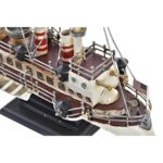 Διακοσμητική Φιγούρα DKD Home Decor Λευκό Μαύρο Βάρκα Vintage 32 x 13 x 22 cm
