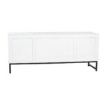 Τηλεόραση DKD Home Decor Λευκό Μπεζ Γκρι Πολύχρωμο Κεραμικά Ξύλο από Μάνγκο 130 x 40 x 56 cm