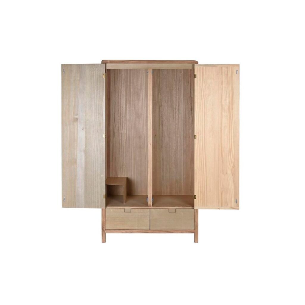 Ντουλάπα για τα ρπύχα DKD Home Decor Φυσικό Τζίντζερ Ξύλο MDF 90 x 40 x 180 cm