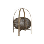 Κηροπήγιο DKD Home Decor Καφέ Φυσικό Bamboo 33 x 33 x 42 cm (2 Τεμάχια)