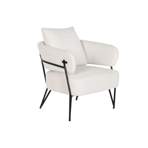 Κάθισμα DKD Home Decor Λευκό πολυεστέρας Μέταλλο 70 x 67 x 86 cm