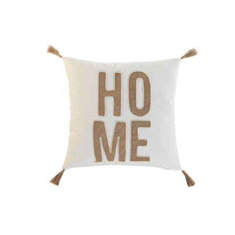 Μαξιλάρι Home ESPRIT Μπεζ Φυσικό Boho 45 x 5 x 45 cm