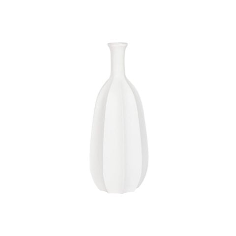 Βάζο Home ESPRIT Λευκό Fiberglass 30 x 30 x 80 cm
