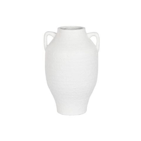 Βάζο Home ESPRIT Λευκό Fiberglass 30 x 30 x 46 cm