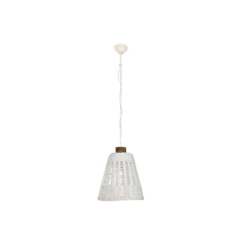 Φωτιστικό Οροφής Home ESPRIT Λευκό Bamboo Ξύλο από Μάνγκο 50 W 48 x 48 x 57 cm