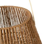 Lanterne Κηροπήγιο Φυσικό Bamboo Σχοινί Φύκια 33 x 33 x 27 cm