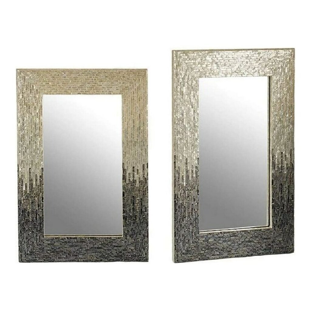 Τοίχο καθρέφτη BIG-S3603677 Γκρι Από φίλντισι τσιπ - ματ