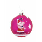 Χριστουγεννιάτικη μπάλα Peppa Pig Cosy corner Φούξια x6 Πλαστική ύλη (Ø 8 cm)
