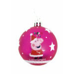 Χριστουγεννιάτικη μπάλα Peppa Pig Cosy corner Φούξια x10 Πλαστική ύλη (Ø 6 cm)