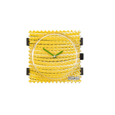 Unisex Ρολόγια Stamps STAMPS_YLLW (Ø 40 mm)