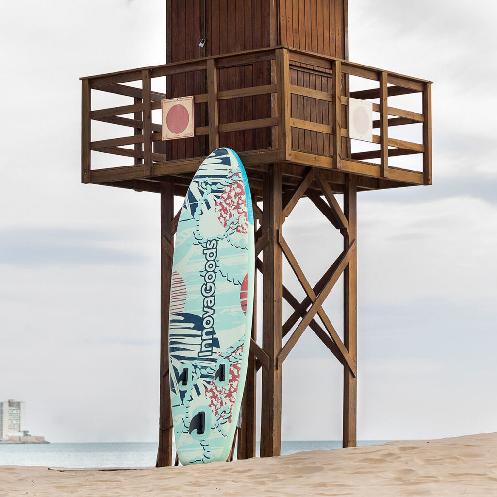 Φουσκωτή Κυματοσανίδα Paddle Surf με Αξεσουάρ Milos InnovaGoods 10' 305 cm