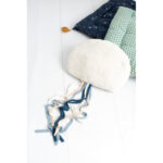 Σετ από βελούδινα αρκουδάκια Crochetts OCÉANO Μπλε Λευκό Μέδουσα 40 x 95 x 8 cm 2 Τεμάχια