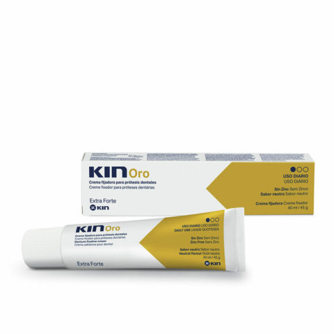 Κρέμα Στερέωσης για την Οδοντική Προσθετική Kin Kin Oro 40 ml Εξαιρετικά δυνατό