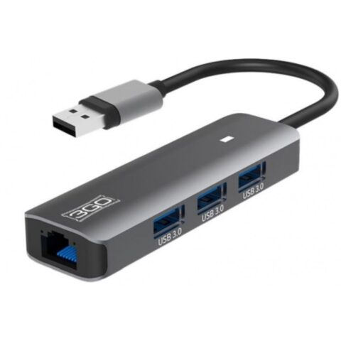 USB Hub 3GO HUB37PETH2 Γκρι (1 μονάδα)