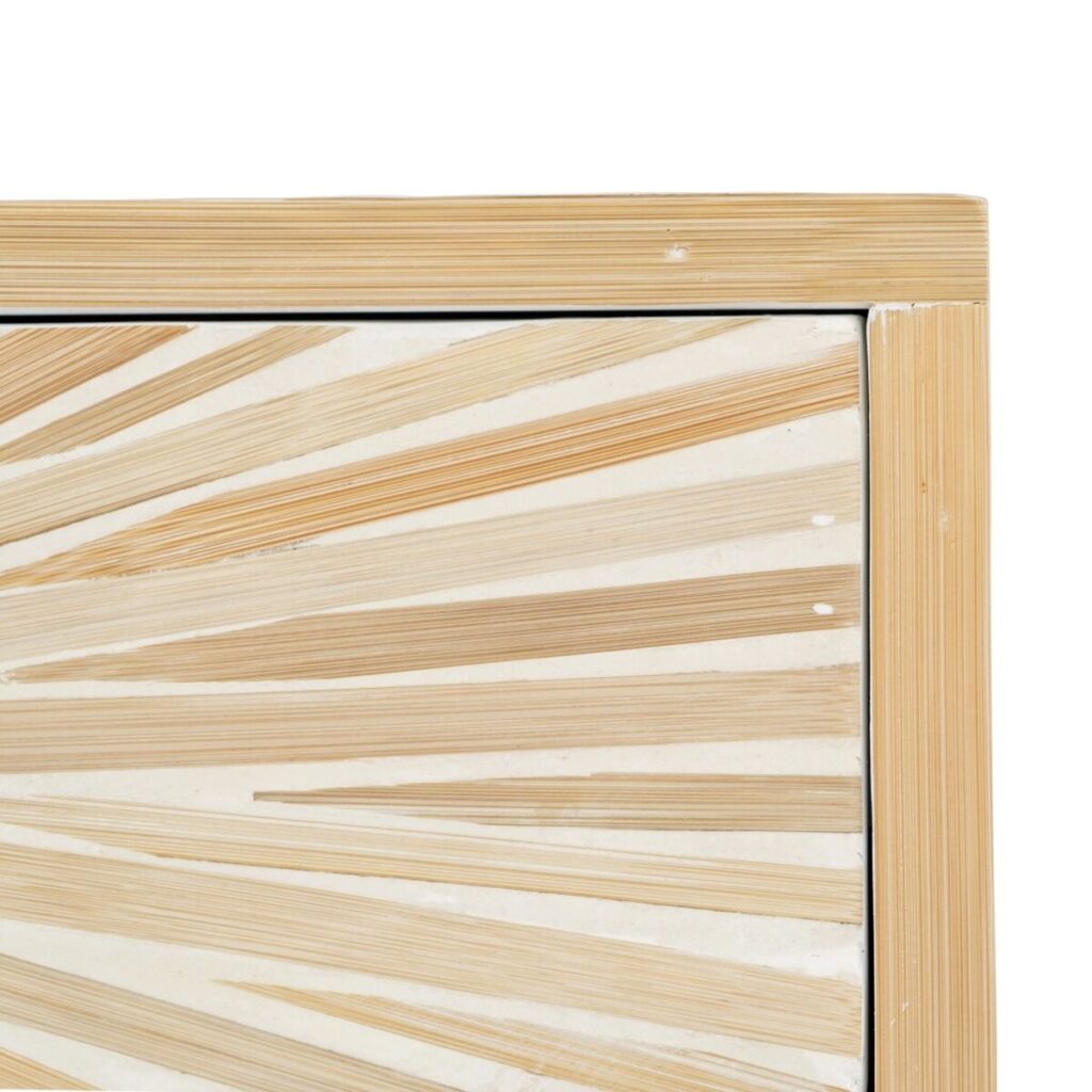 Βοηθητικό Τραπέζι Μπεζ Bamboo Ξύλο MDF 56 x 46 x 58 cm