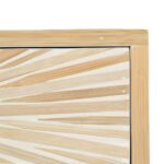 Βοηθητικό Τραπέζι Μπεζ Bamboo Ξύλο MDF 56 x 46 x 58 cm
