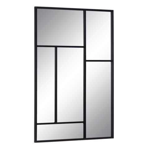 Τοίχο καθρέφτη Μαύρο Κρυστάλλινο Σίδερο Κάθετο 60 x 2 x 90 cm