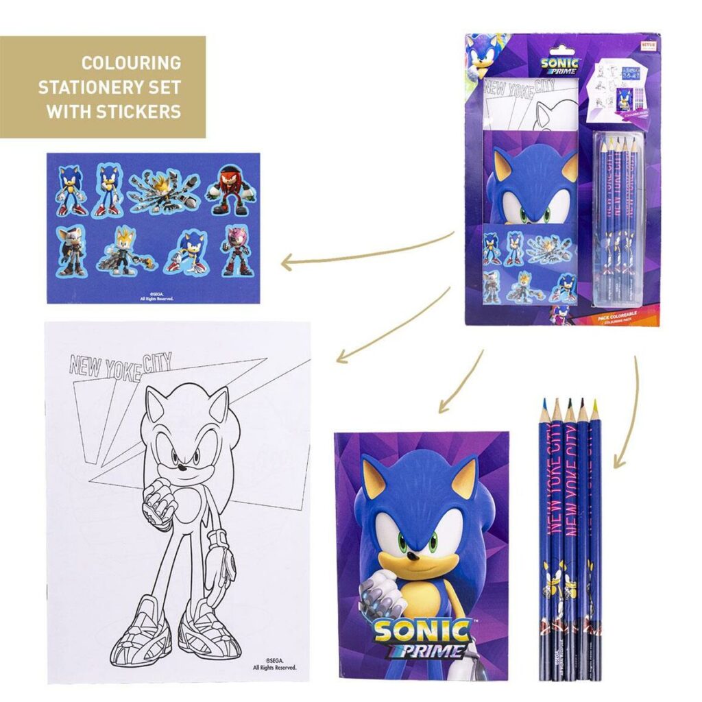 Σετ Χαρτικών Sonic Μωβ